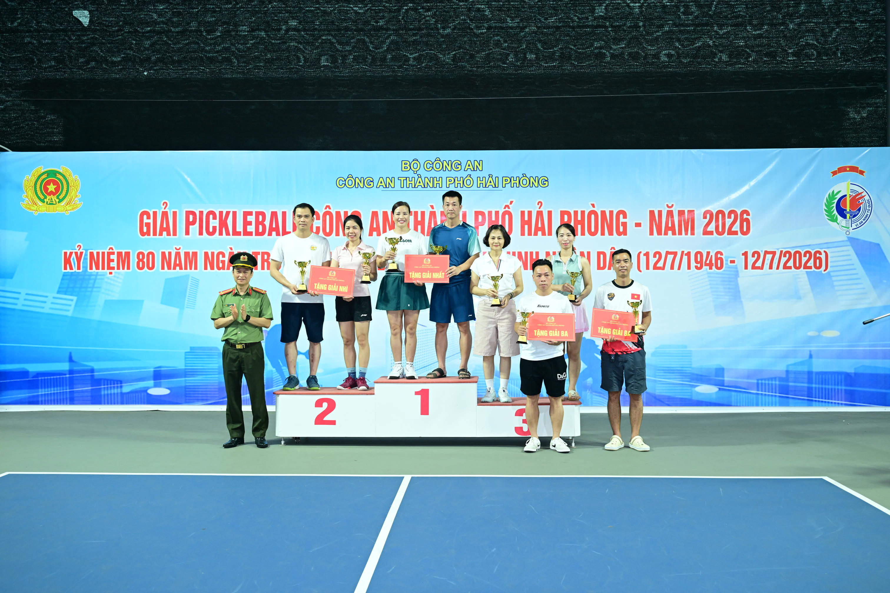 Bế mạc giải Pickleball Công an thành phố năm 2026: Thành công từ tinh thần đoàn kết